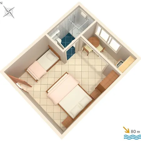 By The Sea Podaca, Makarska - 2575 アパート ポダツァ